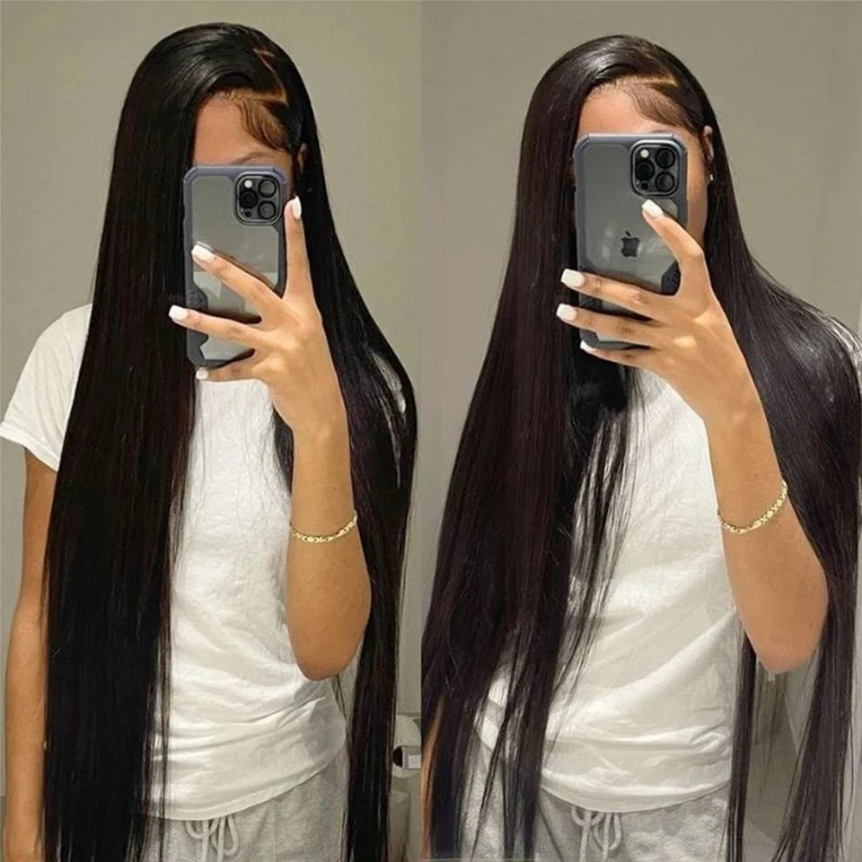 13x4 Lace Front Human Hair Straight Wigs 13x6 HD Lace Frontal Wigs Brazilian 200 High Density Wigs 4x4 5x5 Closure Glueless Wigs