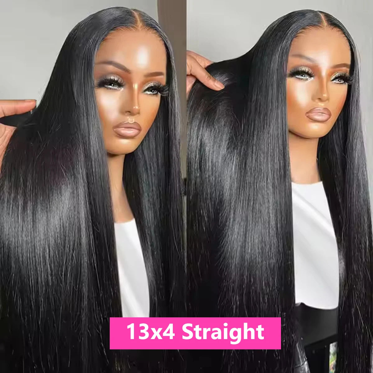 13x4 Lace Front Human Hair Straight Wigs 13x6 HD Lace Frontal Wigs Brazilian 200 High Density Wigs 4x4 5x5 Closure Glueless Wigs