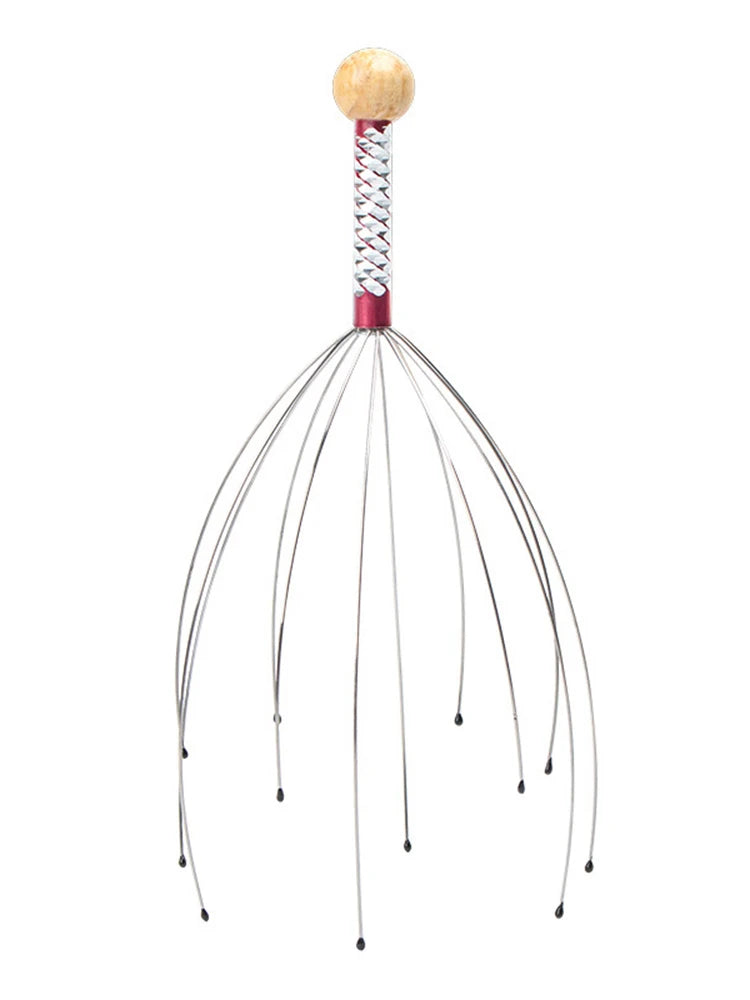 1pcs Head Massager Scratching Octopus Scalp Tool Non Soul Extractor Divine Tool Extraction Health and Wellness Head Therapy