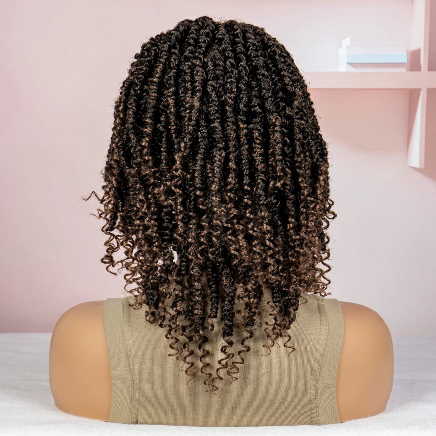 Dreadlocks Braided Wigs Lace Front Braided Wigs Short Box Braided Wigs for Women with Baby Hair Ombre Lace Braids Wigs