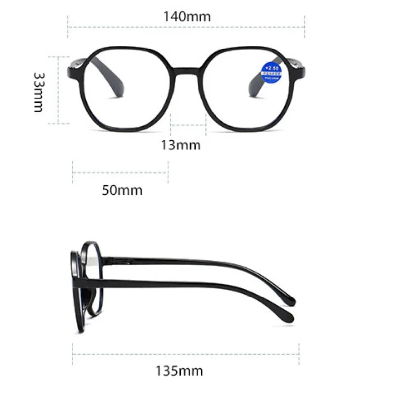 FG Anti Blue Light Reading Glasses for Women Fashion Presbyopia Glasses Ultra-light Glasses Очки Для Зрения Женские +1.0 To +4.0