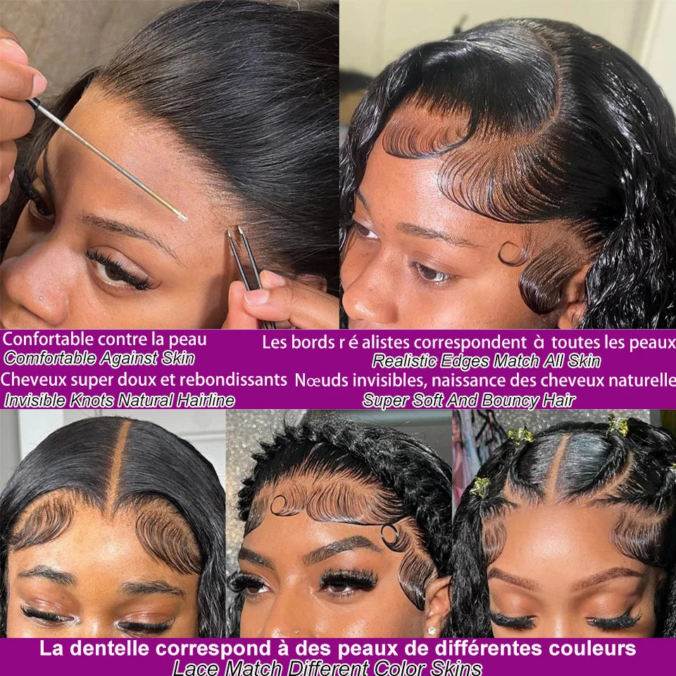 13x4 Lace Front Human Hair Straight Wigs 13x6 HD Lace Frontal Wigs Brazilian 200 High Density Wigs 4x4 5x5 Closure Glueless Wigs