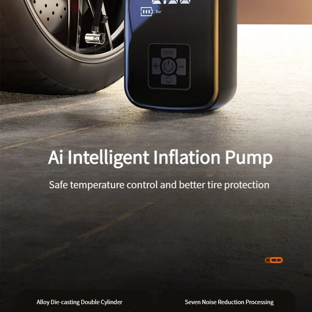 Wireless And Wired Car Air Compressor Electric Tire Inflator Pump for Motorcycle Bicycle Boat AUTO Tyre Balls