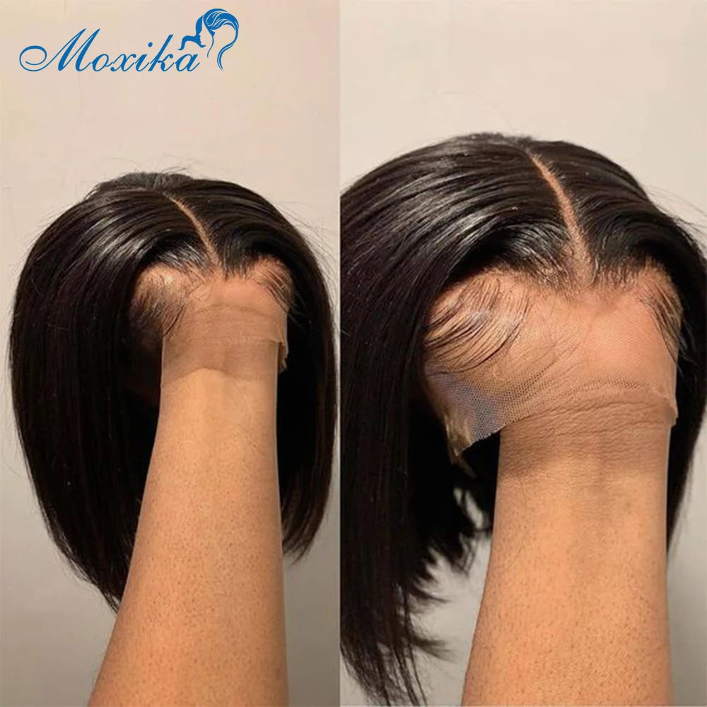 Human Hair Lace Frontal Wig Human Hair Wigs 100% Bob Wigs Cheap Wigs On Sale Clearance Straight Lace Front Wigs Human Hair Wigs