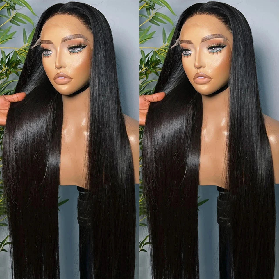 13x4 Lace Front Human Hair Straight Wigs 13x6 HD Lace Frontal Wigs Brazilian 200 High Density Wigs 4x4 5x5 Closure Glueless Wigs