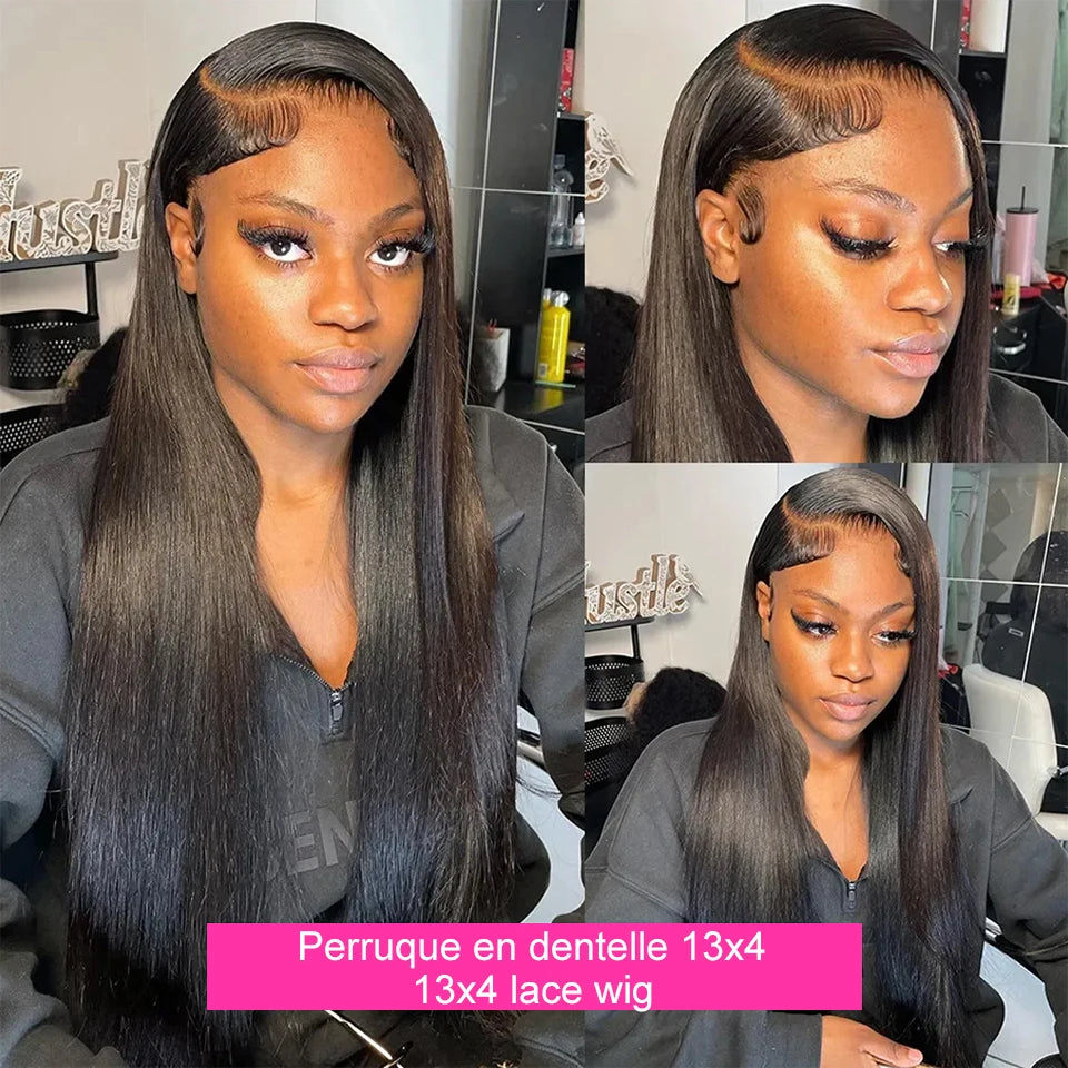 13x4 Lace Front Human Hair Straight Wigs 13x6 HD Lace Frontal Wigs Brazilian 200 High Density Wigs 4x4 5x5 Closure Glueless Wigs