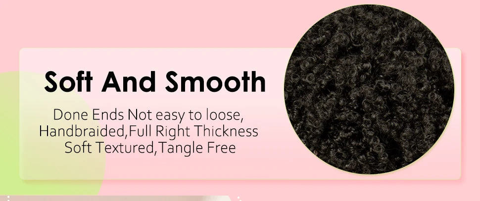Afro Curly Short Braided Wigs for Black Women